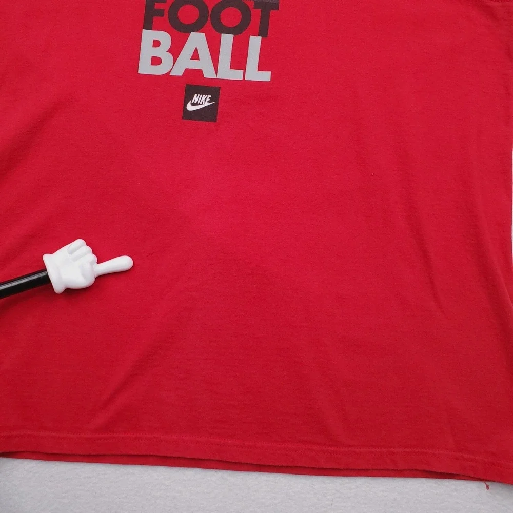 Nike Tank Top Boys‎ Extra Large Red Football Shirt Swoosh Logo Spellout Training